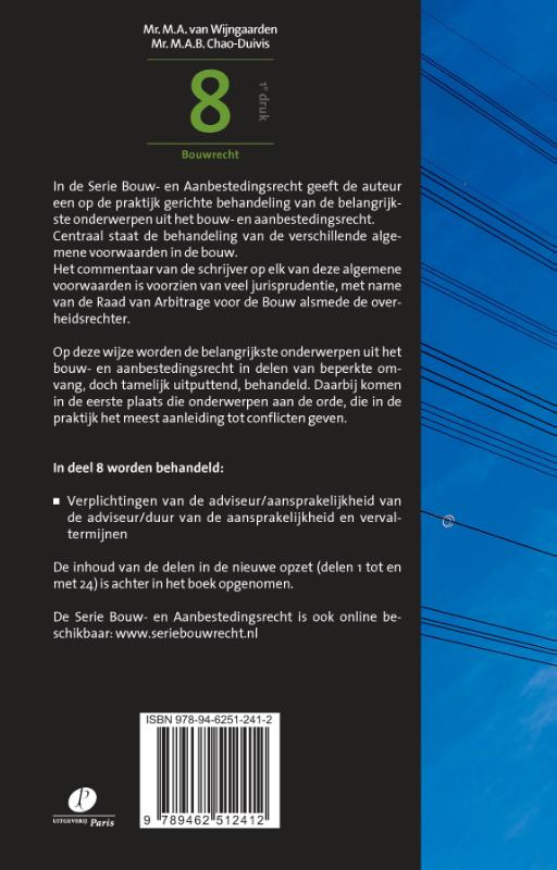 Achterkant van Bouw- en aanbestedingsrecht