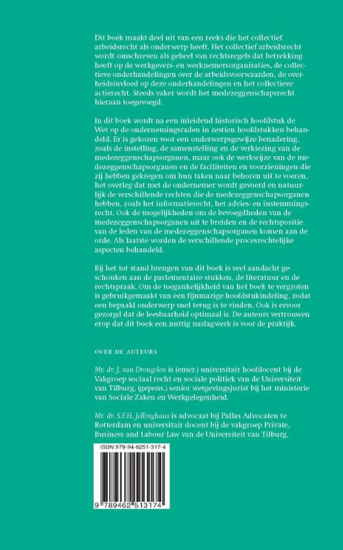 Achterkant van Wet op de ondernemingsraden