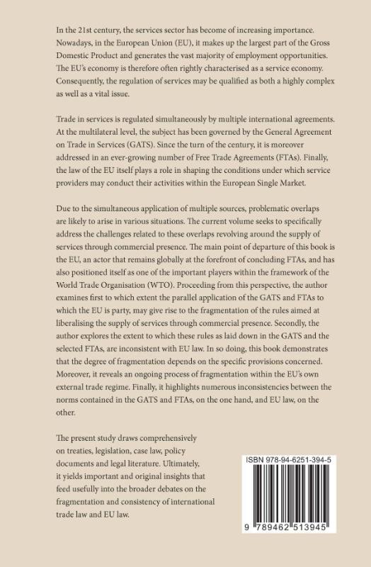 Achterkant van Commercial Presence under International Trade Law and EU Law