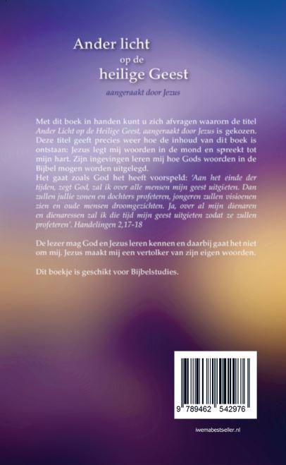 Achterkant van Ander licht op de heilige Geest