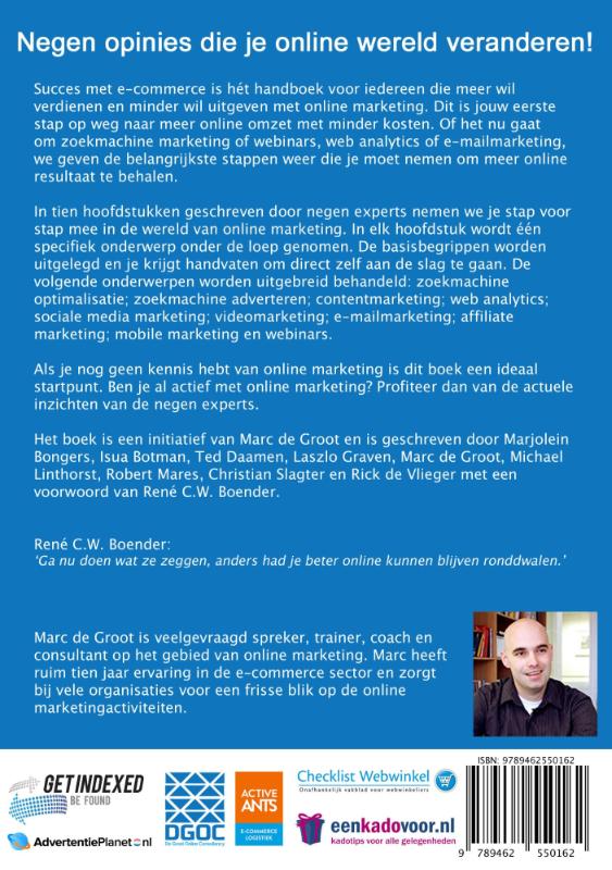 Achterkant van Succes met e-commerce