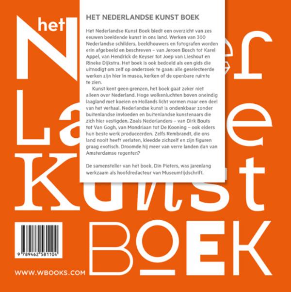 Achterkant van Het Nederlandse kunst boek