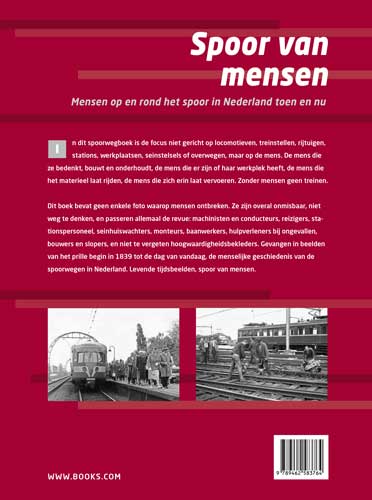 Achterkant van Spoor van mensen