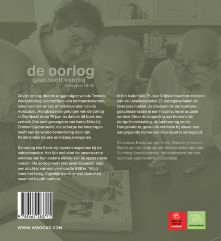 Achterkant van De oorlog gaat nooit voorbij