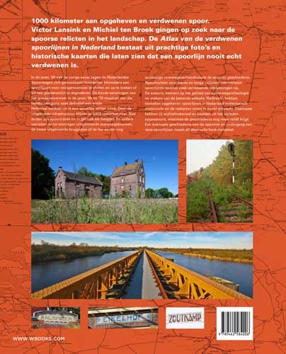 Achterkant van Atlas van de verdwenen spoorlijnen in Nederland