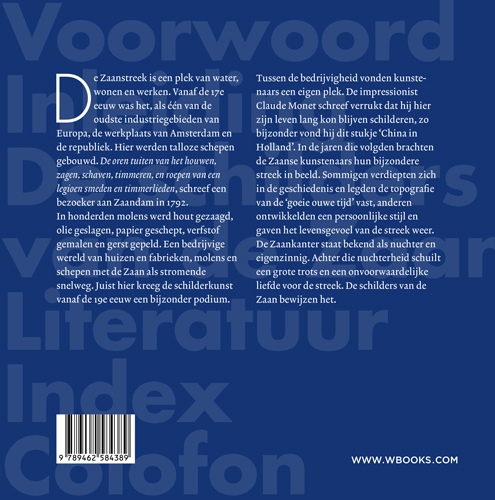 Achterkant van De schilders van de Zaanstreek