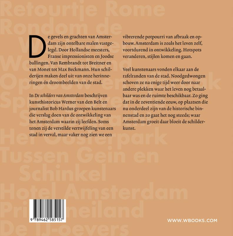 Achterkant van De schilders van Amsterdam