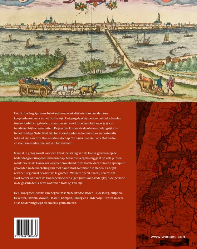Achterkant van Atlas van negen Hanzesteden