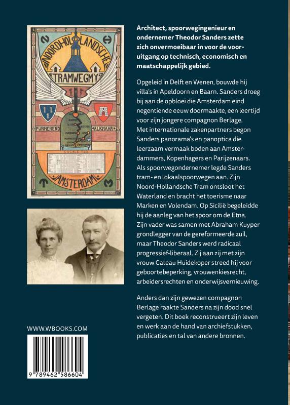Achterkant van Theodor Sanders 1847-1927