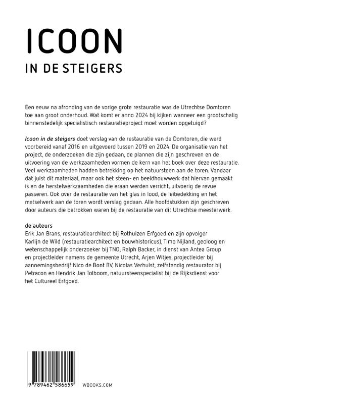 Achterkant van Icoon in de steigers