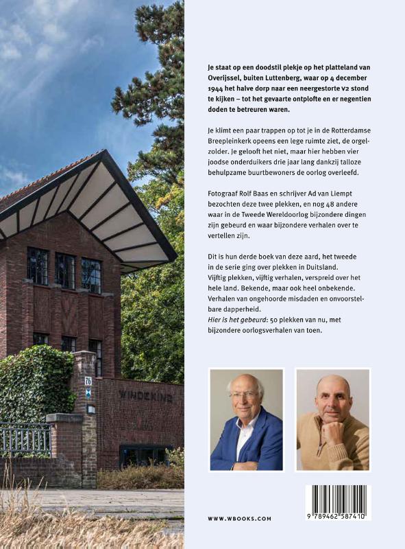 Achterkant van Hier is het gebeurd