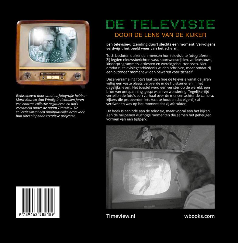 Achterkant van De televisie door de lens van de kijker