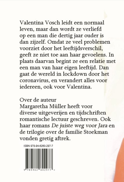 Achterkant van Een leven na het virus - Groteletterboek