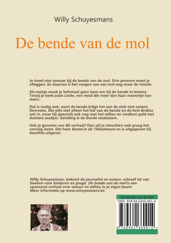 Achterkant van De bende van de mol