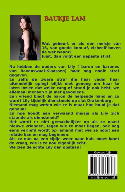 Achterkant van Gewoon Lily