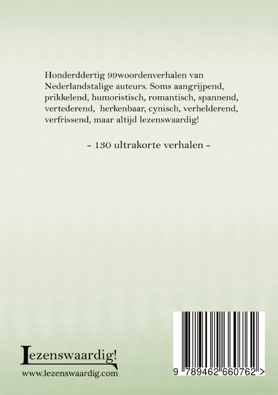 Achterkant van 99woordenverhalen