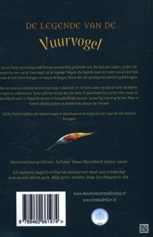 Achterkant van De legende van de Vuurvogel