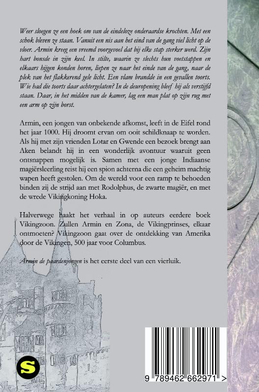 Achterkant van Armin de paardenjongen