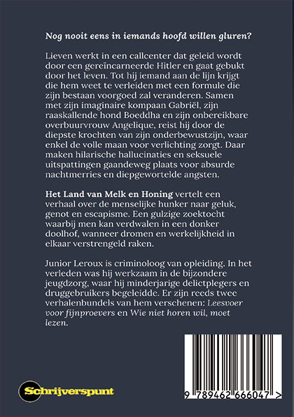 Achterkant van Het Land van Melk en Honing