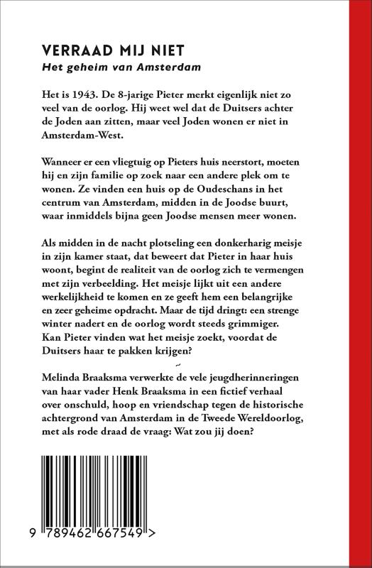 Achterkant van Verraad mij niet