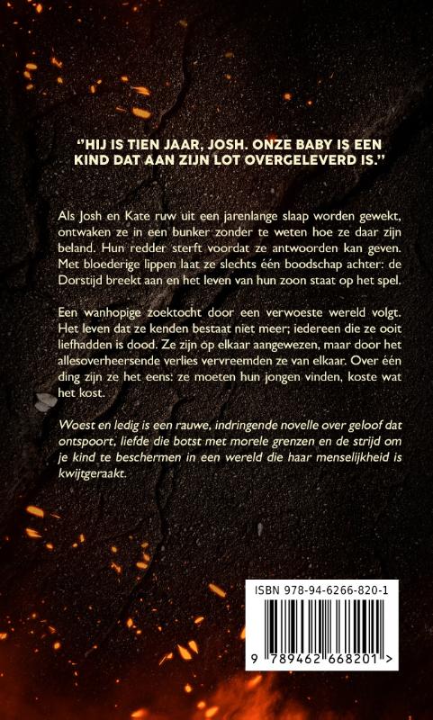 Achterkant van Woest & Ledig