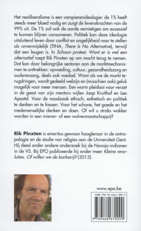 Achterkant van Schoon protest