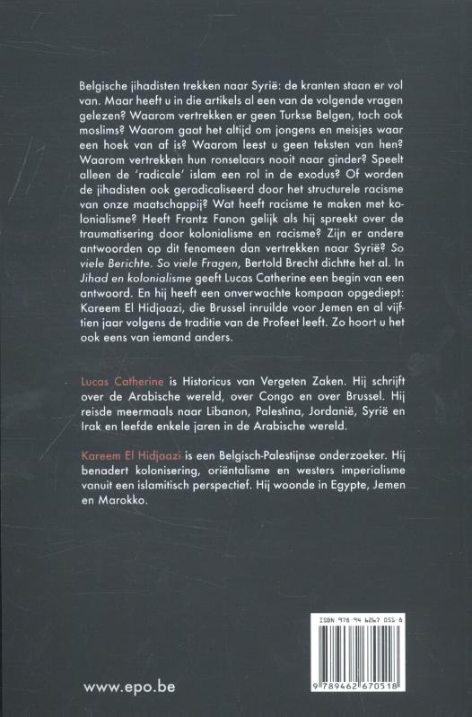 Achterkant van Jihad en kolonialisme