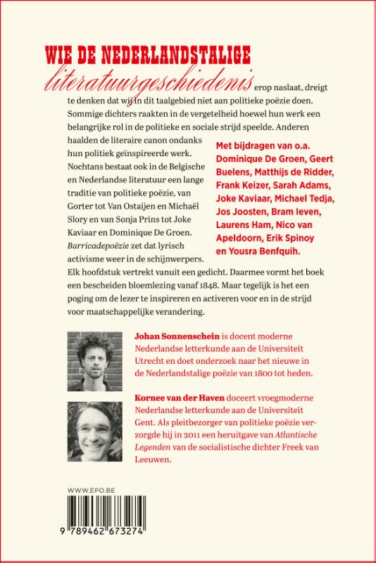 Achterkant van Barricadepoëzie
