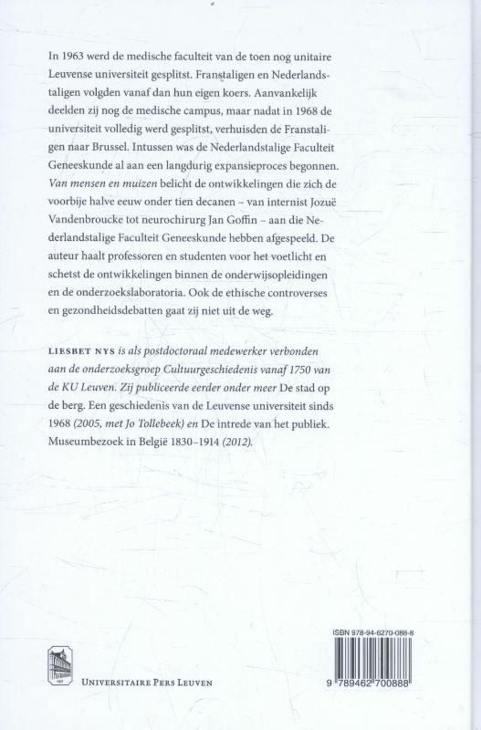 Achterkant van Van mensen en muizen