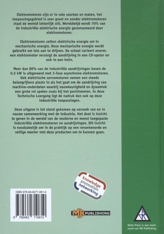 Achterkant van Technische leergang elektromotoren