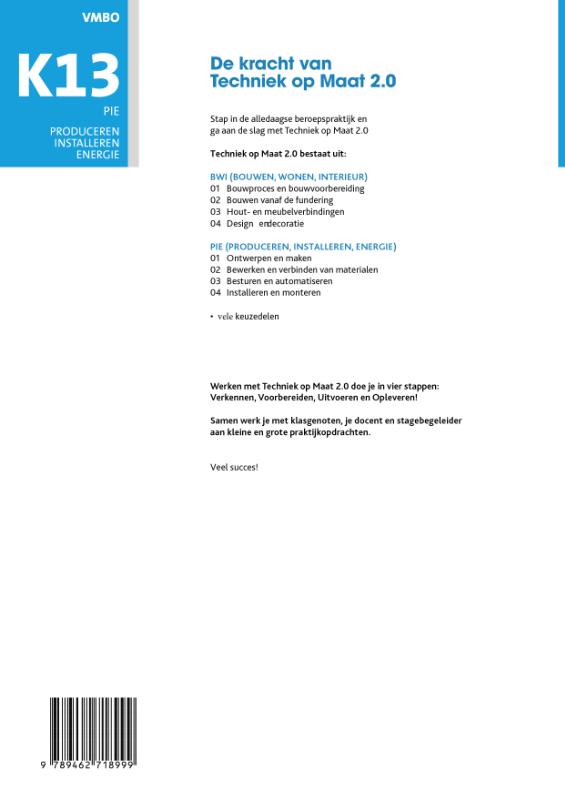 Achterkant van PIE Keuzevak 13 Woon- en kantoortechnologie