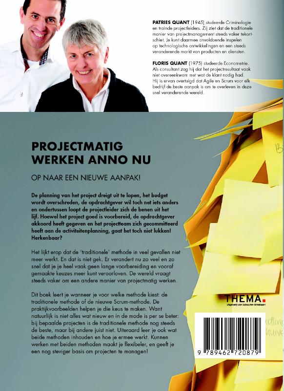 Achterkant van Projectmatig werken anno nu