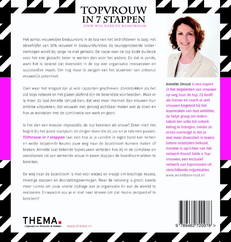 Achterkant van Topvrouw in 7 stappen