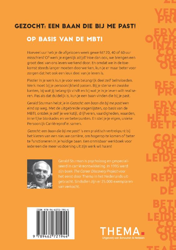 Achterkant van Gezocht: een baan die bij me past!