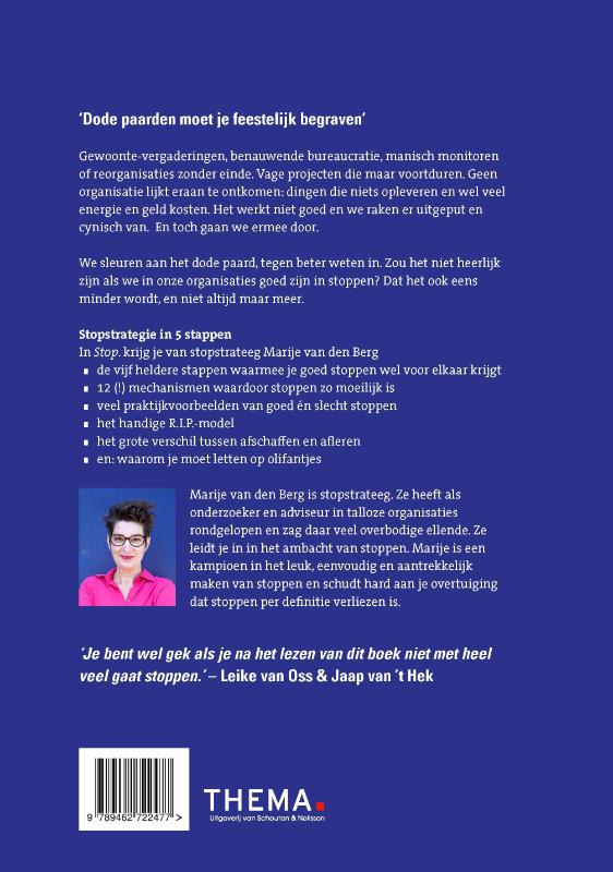 Achterkant van Stop.