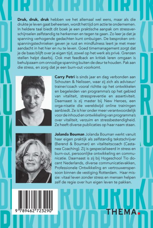 Achterkant van Druk, druk, druk