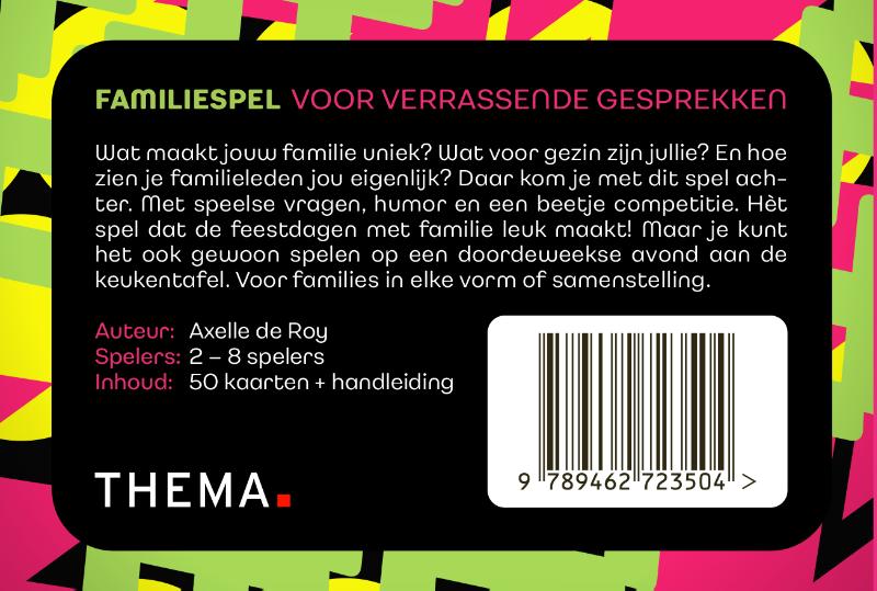 Achterkant van Familiespel
