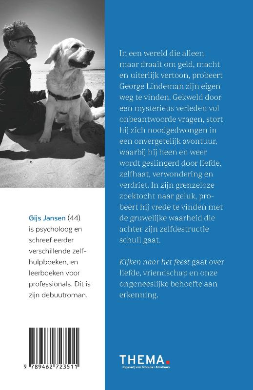 Achterkant van Kijken naar het feest