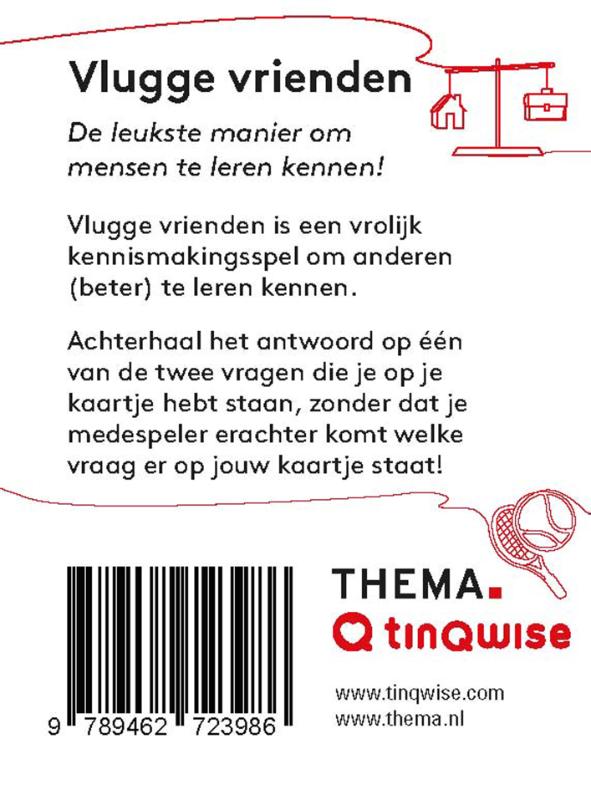 Achterkant van Vlugge vrienden