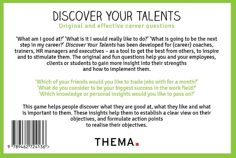 Achterkant van Discover your talents