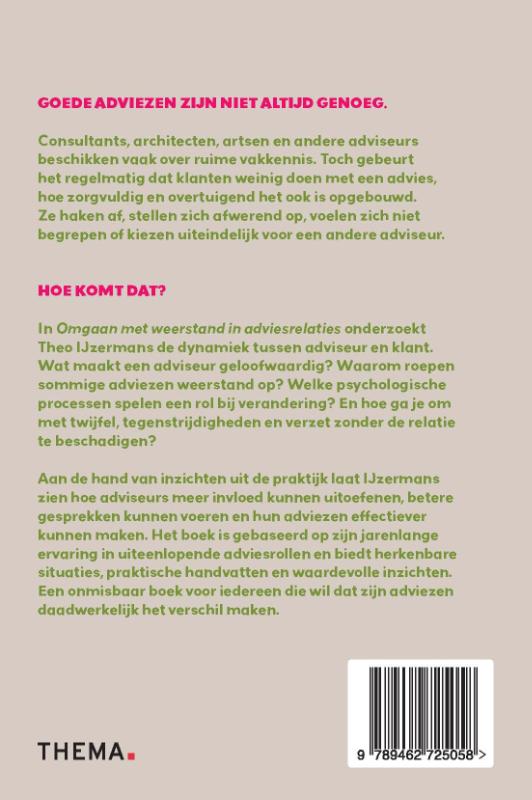 Achterkant van Omgaan met weerstand in adviesrelaties