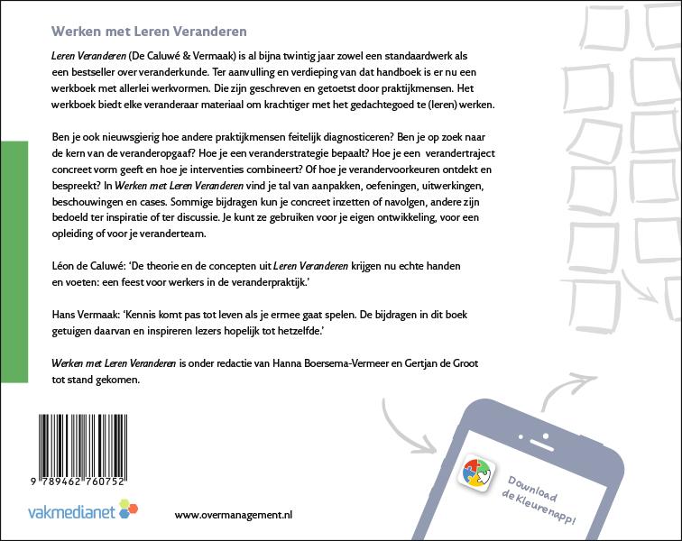 Achterkant van Werken met Leren Veranderen