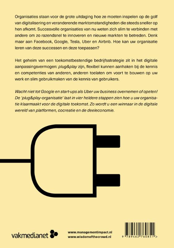 Achterkant van De plug&play-organisatie