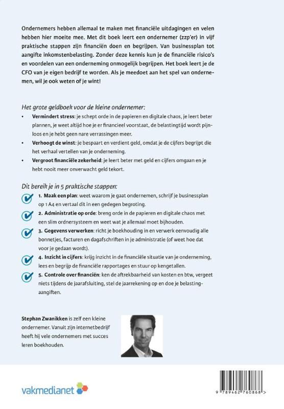 Achterkant van Het grote geldboek van de kleine ondernemer