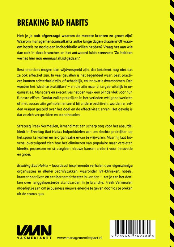Achterkant van Breaking bad habits