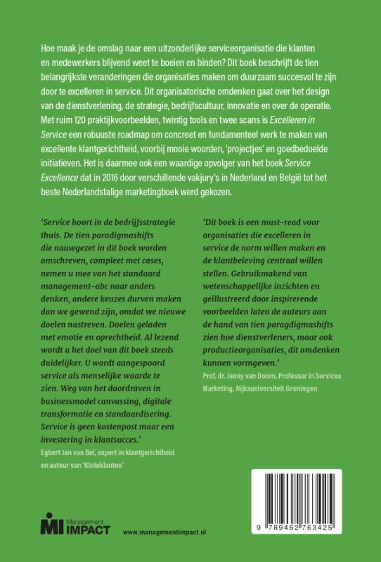 Achterkant van Excelleren in Service