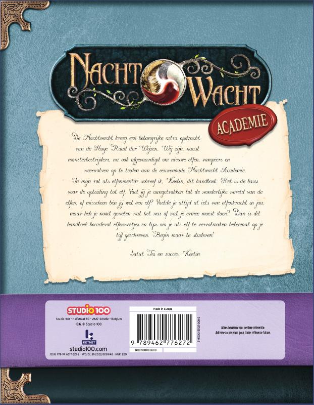 Achterkant van Nachtwacht : Nachtwacht Academy – Het Grote Handboek der Elfen