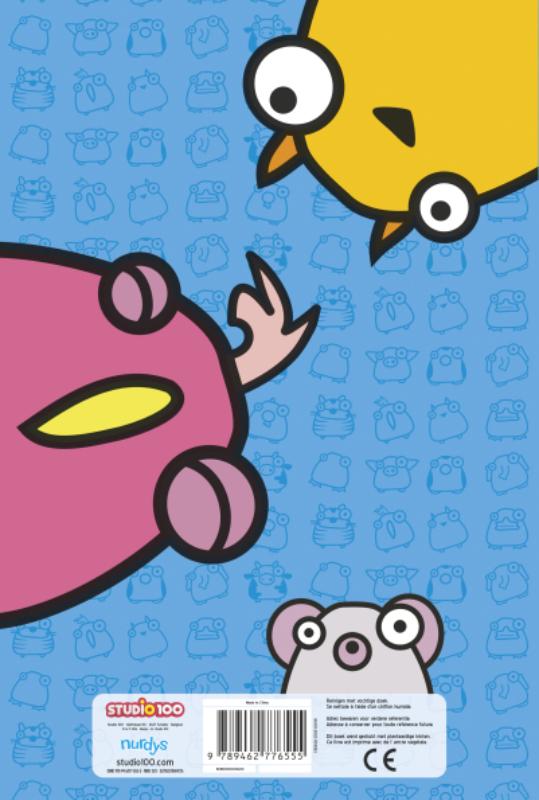 Achterkant van Nurdys : stickerboek