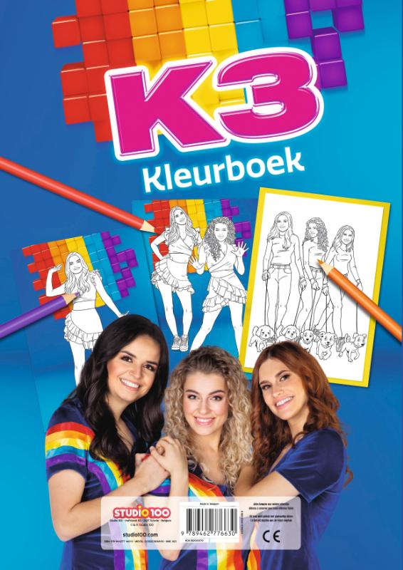 Achterkant van K3 : kleurboek - Glitter