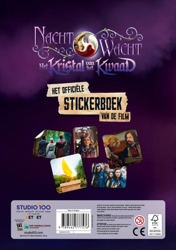 Achterkant van Nachtwacht : sticker book movie - Het kristal van het kwaad